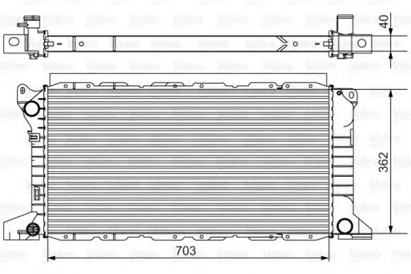 701525 VALEO Радиатор, охлаждение двигателя