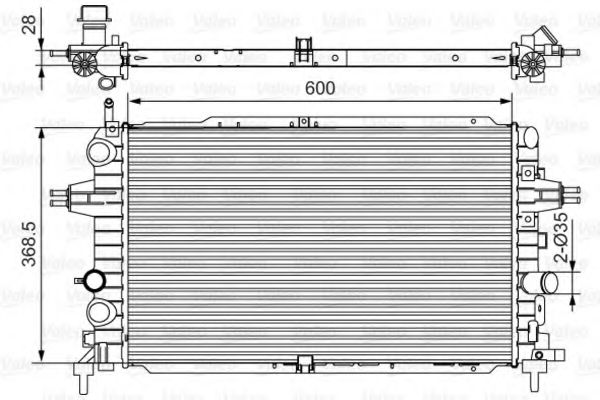 701533 VALEO Cooling System Radiator, engine cooling