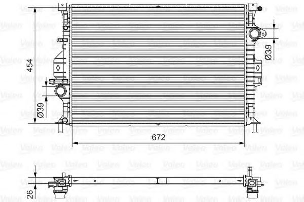 701536 VALEO Радиатор, охлаждение двигателя