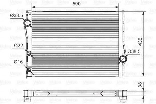 701549 VALEO Cooling System Radiator, engine cooling