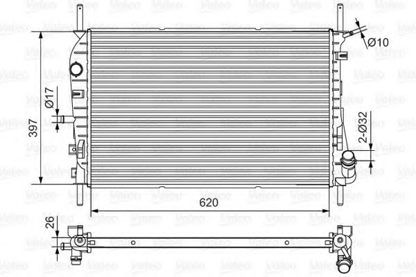 734699 VALEO Cooling System Radiator, engine cooling