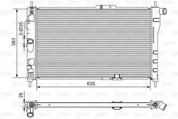 734766 VALEO Cooling System Radiator, engine cooling