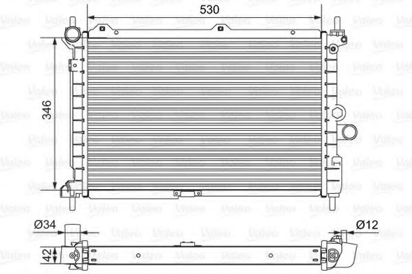 701653 VALEO Cooling System Radiator, engine cooling
