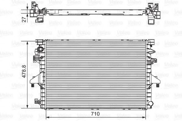 701654 VALEO Radiator, engine cooling