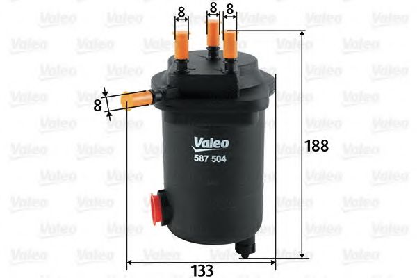 587504 VALEO Fuel Supply System Fuel filter