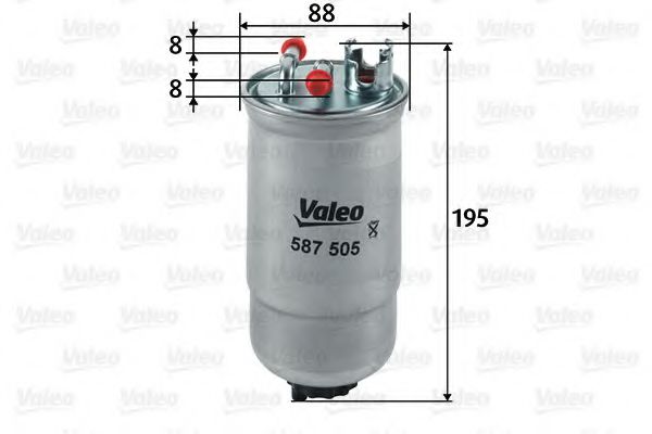 587505 VALEO Fuel Supply System Fuel filter