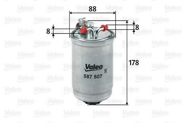 587507 VALEO Fuel filter