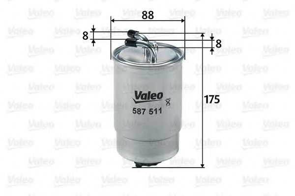 587511 VALEO Fuel Supply System Fuel filter