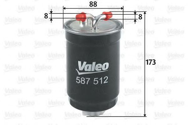 587512 VALEO Fuel filter