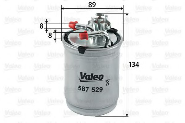 587529 VALEO Fuel filter