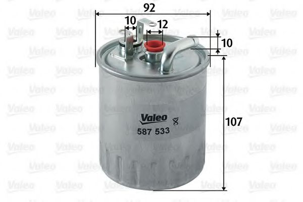 587533 VALEO Fuel Supply System Fuel filter