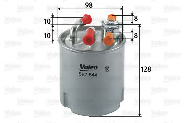 587544 VALEO Fuel Supply System Fuel filter