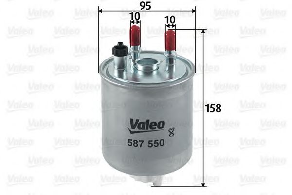 587550 VALEO Fuel Supply System Fuel filter