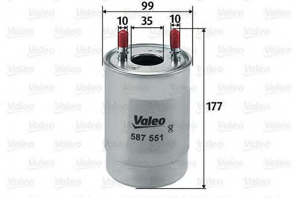 587551 VALEO Fuel filter