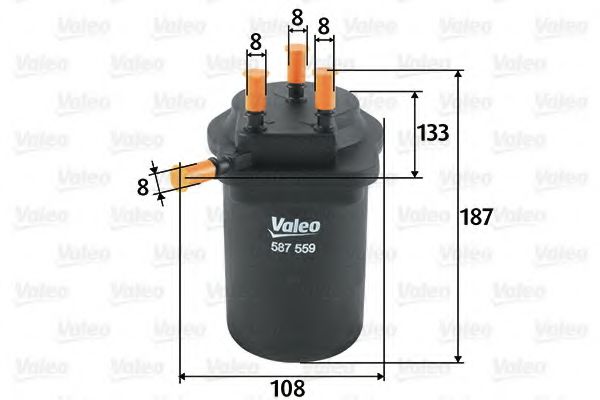 587559 VALEO Fuel filter