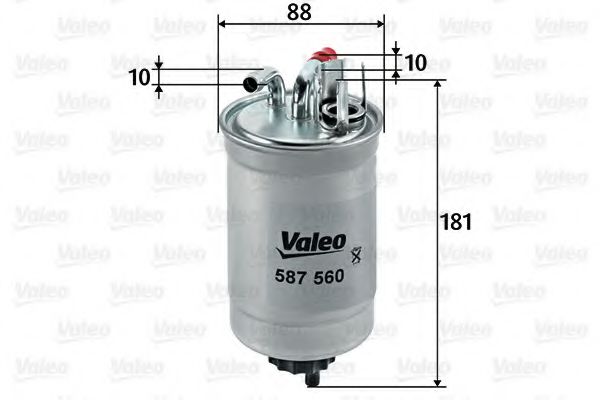 587560 VALEO Fuel Supply System Fuel filter