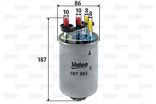 587562 VALEO Fuel Supply System Fuel filter