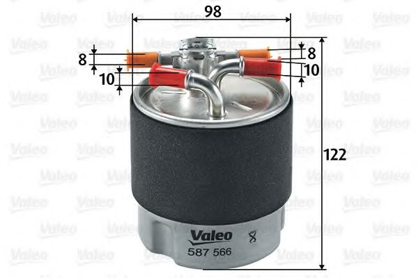 587566 VALEO Fuel filter