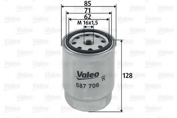 587706 VALEO Fuel filter