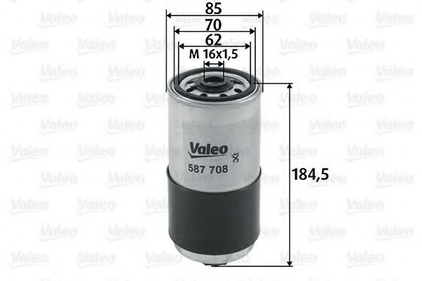 587708 VALEO Fuel filter