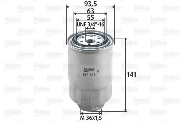 587709 VALEO Fuel filter