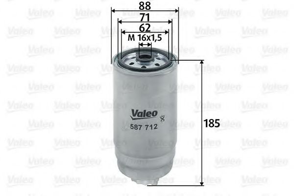 587712 VALEO Fuel Supply System Fuel filter