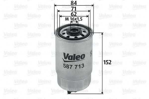 587713 VALEO Fuel filter