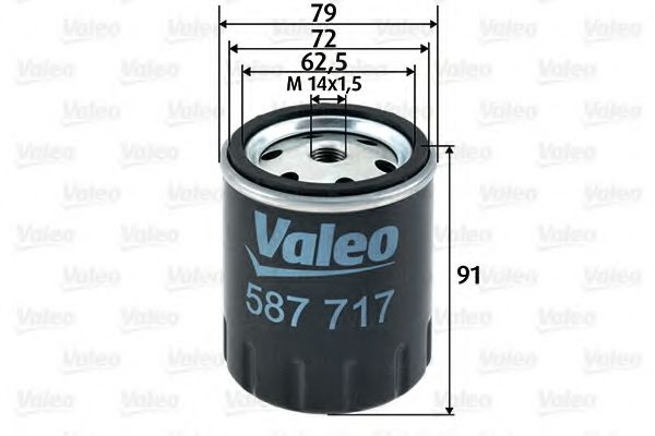 587717 VALEO Fuel filter