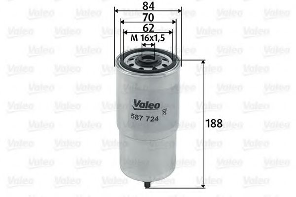 587724 VALEO Fuel filter