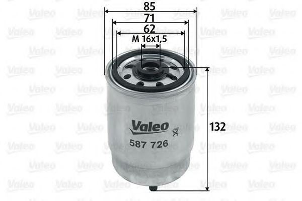 587726 VALEO Fuel filter