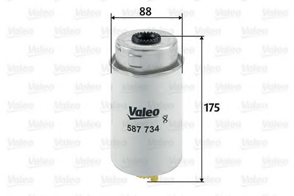587734 VALEO Fuel Supply System Fuel filter