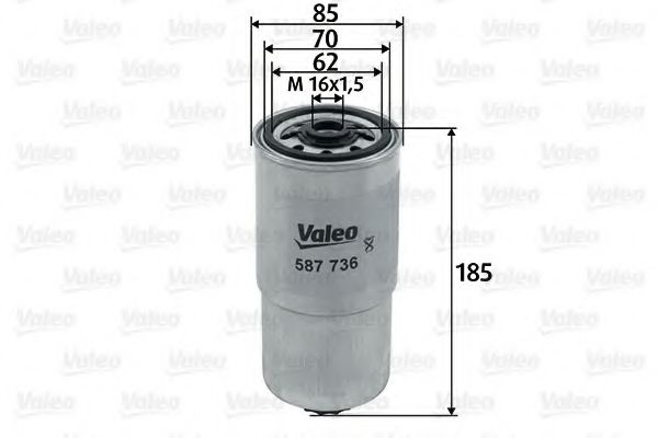 587736 VALEO Fuel filter