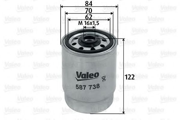 587738 VALEO Fuel filter