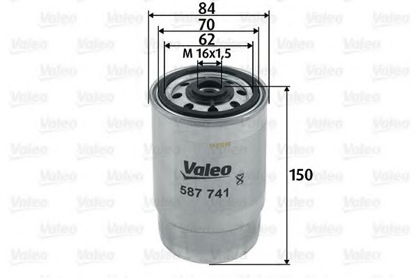 587741 VALEO Fuel filter