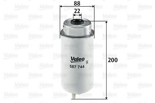 587744 VALEO Fuel filter