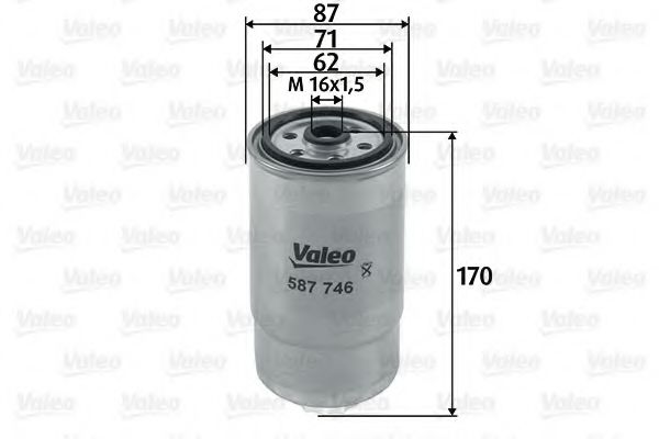 587746 VALEO Fuel filter