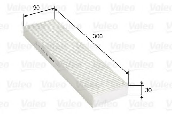 715754 VALEO Heating / Ventilation Filter, interior air