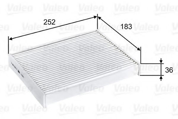 715803 VALEO Heating / Ventilation Filter, interior air