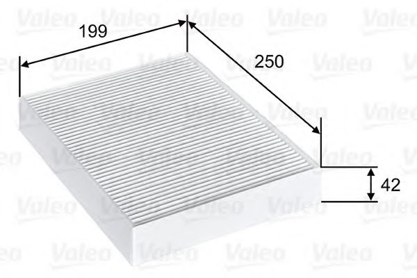 715815 VALEO Heating / Ventilation Filter, interior air