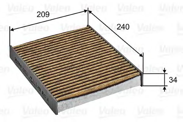 701027 VALEO Filter, interior air
