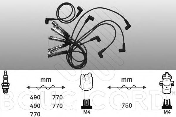 9643 BOUGICORD Ignition Cable Kit