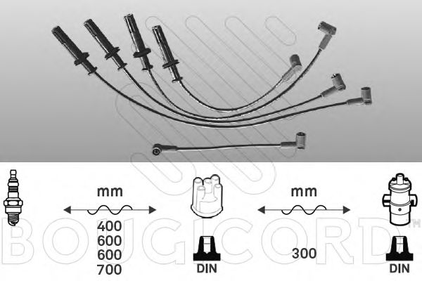 4161 BOUGICORD Ignition Cable Kit
