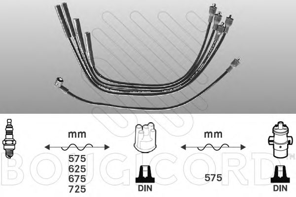 7218 BOUGICORD Ignition Cable Kit