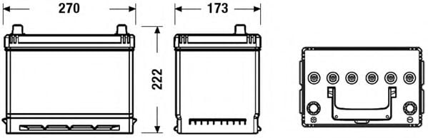 TC605 TUDOR Starterbatterie; Starterbatterie