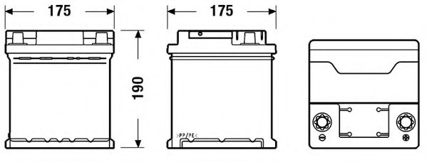 TB440 TUDOR Starter Battery; Starter Battery