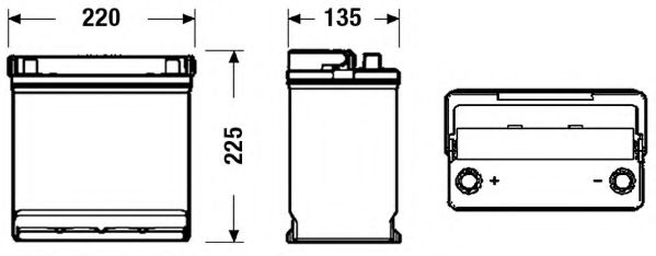 _TB451 TUDOR Starter Battery; Starter Battery