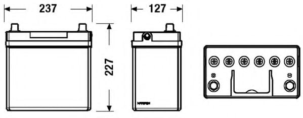 TB455 TUDOR Starterbatterie; Starterbatterie