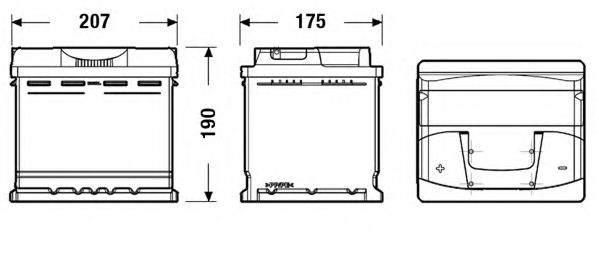 _TB501 TUDOR Starterbatterie; Starterbatterie