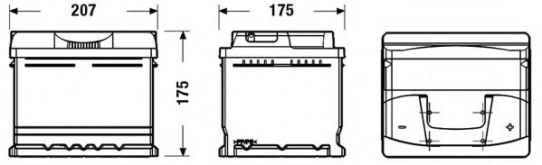 TB442 TUDOR Starterbatterie; Starterbatterie