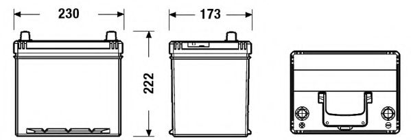 TB605 TUDOR Starterbatterie; Starterbatterie